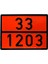 Metal 40X30 cm Levha ( 1 Adet ) 33-1203 Akaryakıt Tehlikeli Madde Taşımacılığı Benzin Motorin Petrol 4