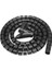 Kablo Düzenleyici Spiral Kablo Toplayıcı Çapı 20MM Siyah 1.5m 1