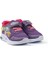 Kız Bebe Lila Fuşya Figürlü Işıklı Cırtlı Sneaker Günlük Spor Ayakkabı 1