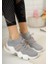 Divamod Günlük Kadın Yüksek Taban Sneaker 1