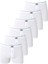 6'lı Paket Beyaz Erkek Penye Havlu Bel Boxer %100 Pamuk 1