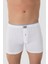 6'lı Paket Beyaz Erkek Penye Havlu Bel Boxer %100 Pamuk 3