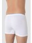6'lı Paket Beyaz Erkek Penye Havlu Bel Boxer %100 Pamuk 5