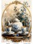 Çay Serisi TEA102 Fincan, Çiçek, Pano Desenli 29*42 cm Pirinç Dekopaj 1