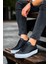 Erkek Siyah/beyaz Sneaker Ayakkabı MN015 1