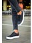 Erkek Siyah/beyaz Sneaker Ayakkabı MN015 3