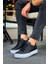 Erkek Siyah/beyaz Sneaker Ayakkabı MN015 4