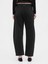 Kadın Siyah Mid Rise Twill Barrel Pantolon 5