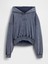Kadın Lacivert Gap Logo Vintagesoft Crop Fleece Sweatshirt 2