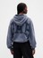 Kadın Lacivert Gap Logo Vintagesoft Crop Fleece Sweatshirt 4