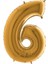 Rakam Balon Gold 6 Rakamı - 100CM 1