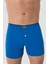 6'lı Paket Mavi Erkek Penye Havlu Bel Boxer %100 Pamuk 3