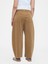Kadın Kahverengi Mid Rise Twill Barrel Pantolon 4