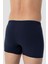 6'lı Paket Lacivert Erkek Penye Havlu Bel Boxer %100 Pamuk 5