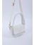 Beyaz SHK198 Suni Deri ,tek Bölmeli, Çıtçıtlı Ayarlanabilir Askılı El, Kol ve Omuz Çantası 6