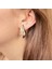 Rose Gold Su Yolu Taş Detaylı Tasarım Küpe 1