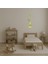 Minimalist Çiçek Desenli Dekoratif Altın Aynalı Tablo - KT1691-1204 4