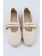 Bej Krem Renk Zımbalı Çift Tokalı Kadın Babet | Günlük Rahat Düz Taban Mary Jane Ayakkabı Moda 4