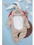 Welsoft Açık Kahve Tavşan Yumuşak Peluş Fermuarlı Bebek Tulumu - 3 Yaş 2