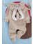 Welsoft Açık Kahve Tavşan Yumuşak Peluş Fermuarlı Bebek Tulumu - 3 Yaş 3
