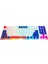 eMachines EAK216 Beyaz/Mavi/Kırmızı USB Rainbow Aydınlatmalı Q Standart TKL Klavye 3