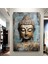 Buddha Kanvas Tablosu, Yoga & Meditasyon Sanatı, Lotuslu Asya Tarzı Ev Hediyesi 5
