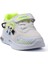 Unisex Bebe Beyaz Sarı Figürlü Işıklı Cırtlı Sneaker Günlük Spor Ayakkabı 3