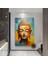 Buddha Kanvas Tablo, Yoga Temalı Dekor, Meditasyon Tablosu, Lotuslu Duvar Dekoru 2