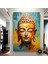Buddha Kanvas Tablo, Yoga Temalı Dekor, Meditasyon Tablosu, Lotuslu Duvar Dekoru 5