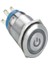 1no+1nc Kontaklı 19 mm Metal Anlık Beyaz Led'li Buton (10 Adet) 1