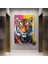 Soyut Graffiti Aslan Tablosu; Modern Hayvan Sokak Sanatı; Renkli Kanvas Poster Baskısı; Duvar Sanatı 3