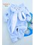 Welsoft Erkek Mavi Tavşan Yumuşak Peluş Fermuarlı Bebek Tulumu - 2 Yaş 3