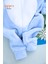 Welsoft Erkek Mavi Tavşan Yumuşak Peluş Fermuarlı Bebek Tulumu - 2 Yaş 4