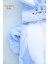Welsoft Erkek Mavi Tavşan Yumuşak Peluş Fermuarlı Bebek Tulumu - 2 Yaş 5