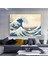 Katsushika Hokusai Eseri; Büyük Dalga; Japon Duvar Sanatı; Japon Kanvas; Japon Posteri 3