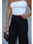 Siyah Bel Bağlama Detay Pantolon 4