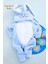 Welsoft Erkek Mavi Tavşan Yumuşak Peluş Fermuarlı Bebek Tulumu - 1 Yaş 2