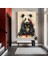 Graffiti Panda Duvar Sanatı; Renkli Hayvan Tablosu; Modern Panda Dekoru; Büyük Çok Renkli Sanat Baskı 2