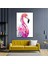 Pembe Flamingo Kanvası, Modern Büyük Boy Hayvan Duvar Posteri 3