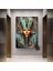 Tutankhamun Soyut Kanvas Baskı; Firavun Teması; Mısır Dekoru; Antik Mısır Sanatı; Dijital Baskı; Ev 3