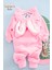 Welsoft Kız Pembe Tavşan Yumuşak Peluş Fermuarlı Bebek Tulumu - 2 Yaş 2