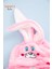 Welsoft Kız Pembe Tavşan Yumuşak Peluş Fermuarlı Bebek Tulumu - 2 Yaş 3