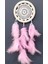 Pembe Kuş Tüylü Dream Catcher El Yapımı Rüya Kapanı Duvar Süsü 1