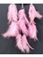 Pembe Kuş Tüylü Dream Catcher El Yapımı Rüya Kapanı Duvar Süsü 3