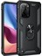 Xiaomi Poco F3 Kılıf Sofya Yüzüklü Silikon Kapak - Siyah - NEO7405-7909 1