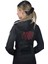 Siyah Kadın Crop Sweatshirt Fermuarlı Sırt Dekolteli Kapüşonlu Eşofman Üstü 3