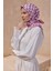Tivil Saf İpek Eşarp 4112 - 53 Pembe Karışık Desen 1
