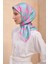 Tivil Saf İpek Eşarp 4123 - 33 Pembe Karışık Desen 1