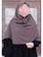 Tesettür Hijab Medine Ipeği Eşarp Gül Kurusu 1