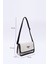 Krem-Siyah SHK143 Kanvas Kumaş, Tek Bölmeli, Çıtçıtlı, Suni Deri Askılı, Kol ve Omuz Çantası 2